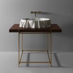 Waschbecken wie in Samt gehüllt