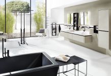 Trendiges Traumbad mit viel Bewegungsfreiheit