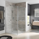 Elegantes Duscherlebnis mit viel Platz auf wenig Raum
