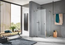 Glasduschen in edler Gunmetal-Oberfläche