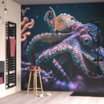 Kunstwerke in der Dusche