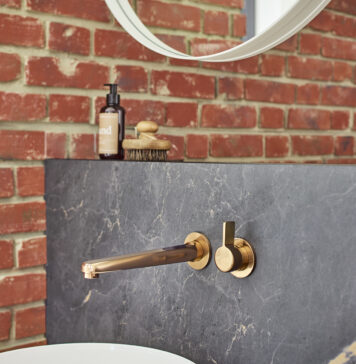 Trendfarbton Kupfer im Badezimmer